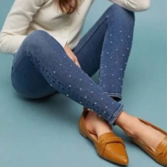 MCGUIRE Newton Skinny Jean in Hey There Stud Blue 27 - Picture 2 of 9